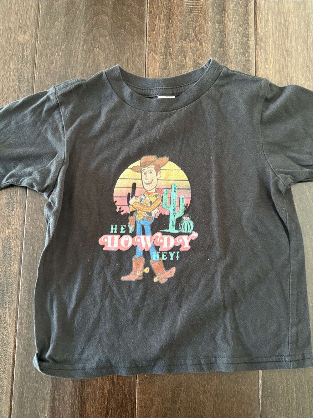 Disney Pixar Kids Toy Story Woody 'Howdy' Distressed Graphic Tee